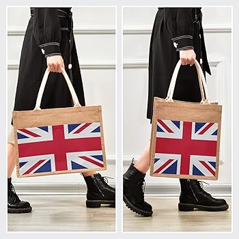 バッグ　手提げ　かご　籐籠　トートバッグ　ユニオンジャック　イギリス Amazon | ALAZA ユニオンジャック イギリス国旗 ファッション